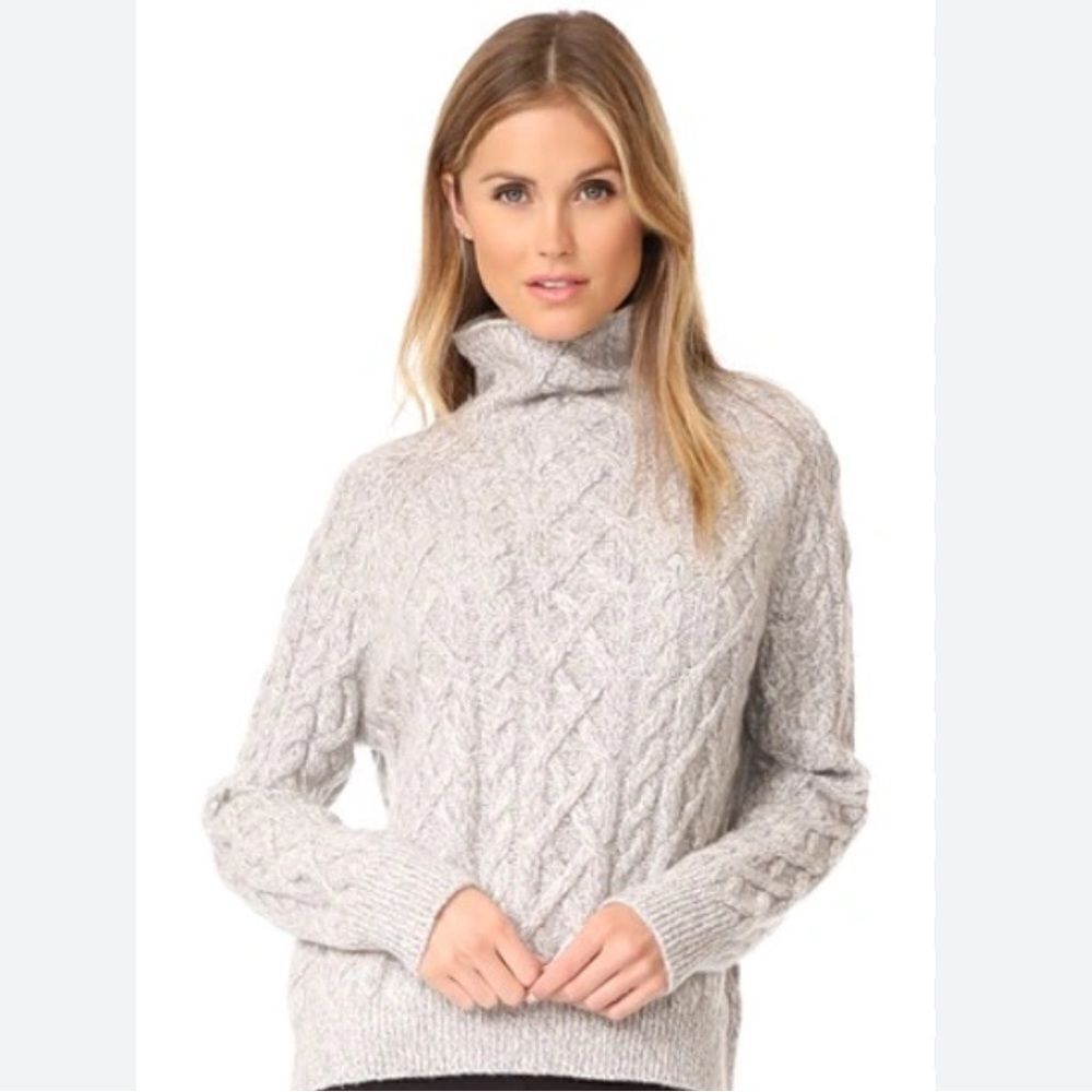 Vince Oversized Cable Knit Sweater